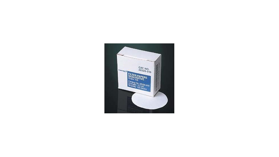 VWR Grade 415 Filter Paper, Qualitative, Crepe 28320100 . VWR Filters.