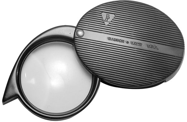 Bausch & Lomb Folding Pocket Magnifier 4x-9x Magnification - 81-23