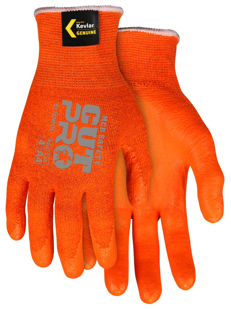 MCR SAFETY CUT RESISTANT GLOVES, 7 GA/SEAMLESS KNIT, SIZE XXL/11